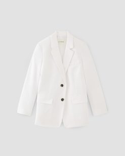 Alternative view of The Oversized Blazer in Buttersmooth | White