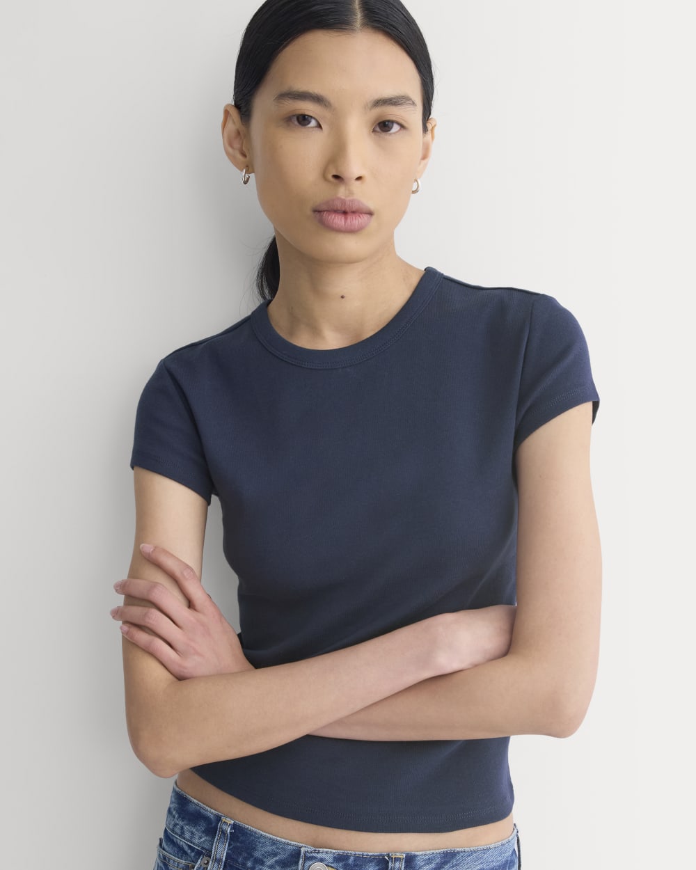 RetroSoft Cotton Crew | Navy - Image 4