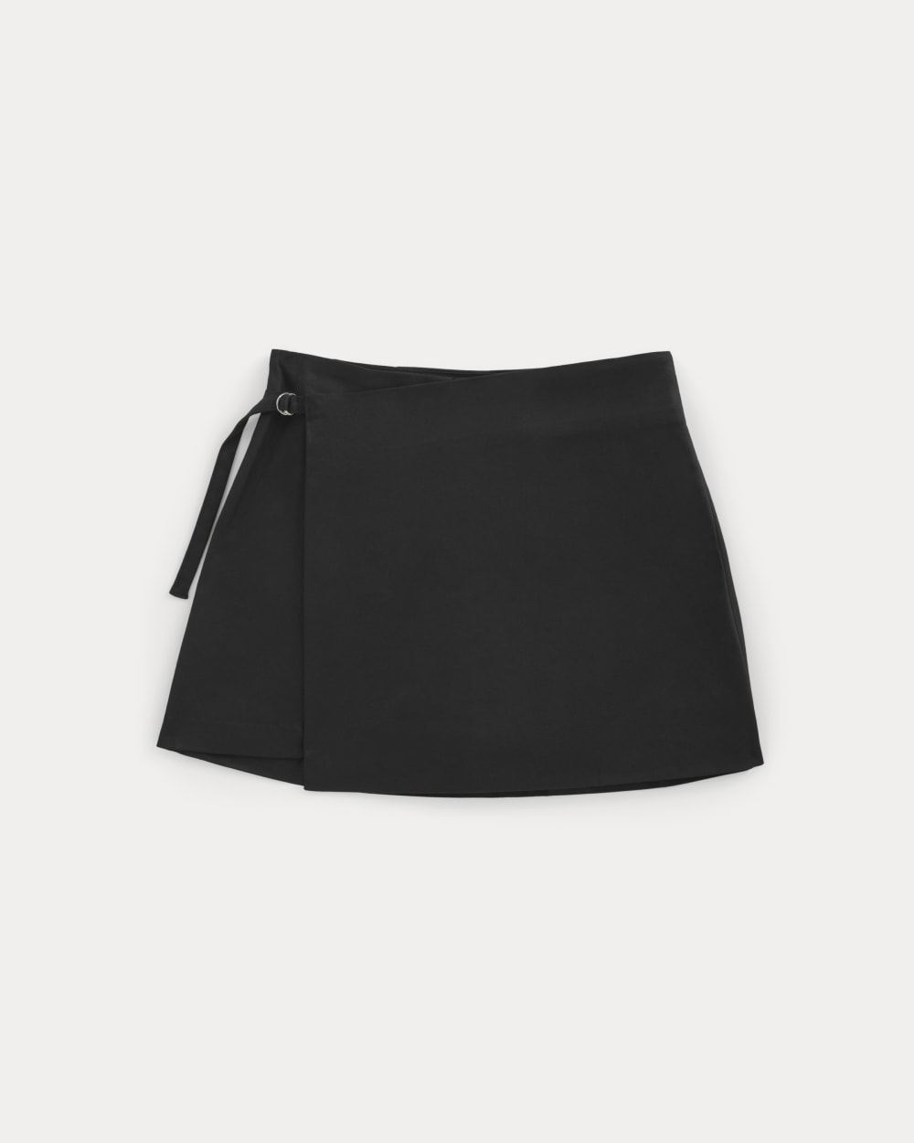 Tailored Drape Mini Skort | Black - Image 2