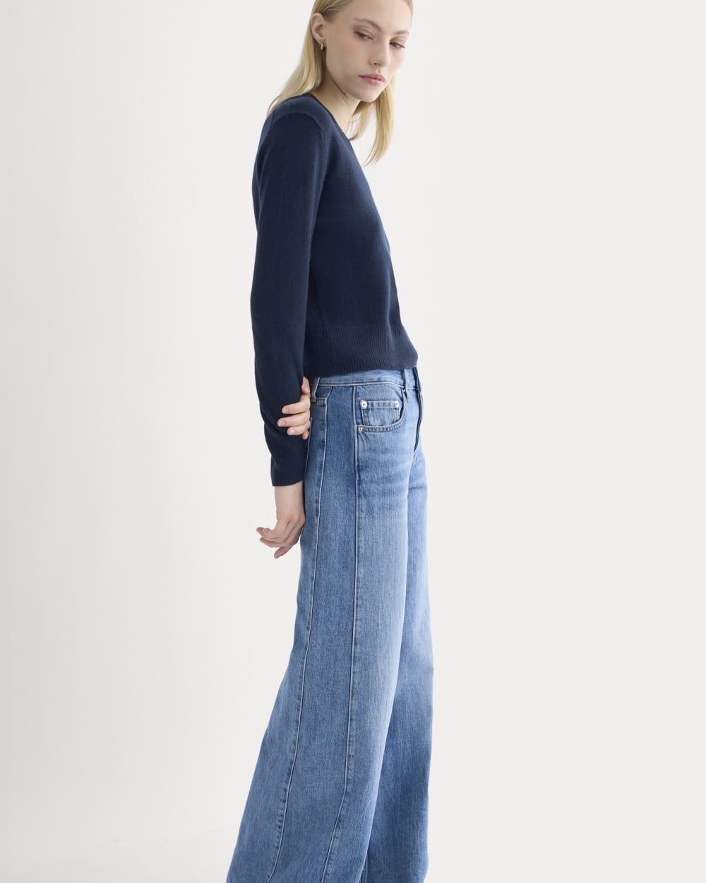 Paneled Wide-Leg Jean | Tungsten Scratch - Image 4