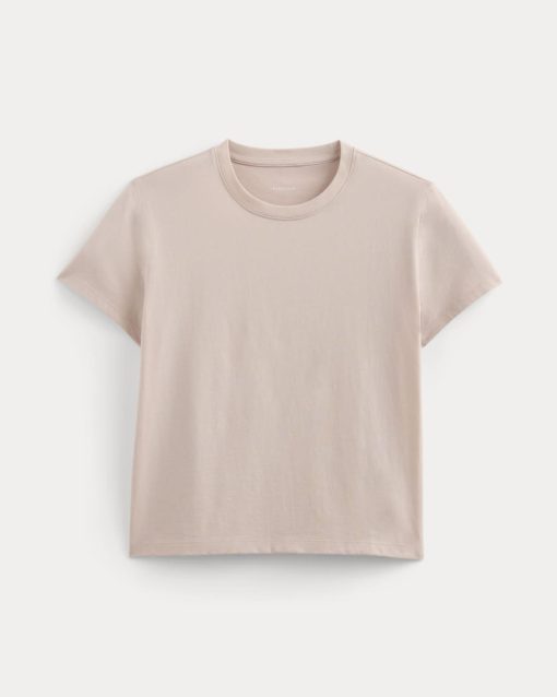 Alternative view of The Box-Cut Tee in Essential Cotton | Soft Rose | No Pocket