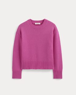 Alternative view of The Boxy Sweater in Everyday Cotton | Rose Violet