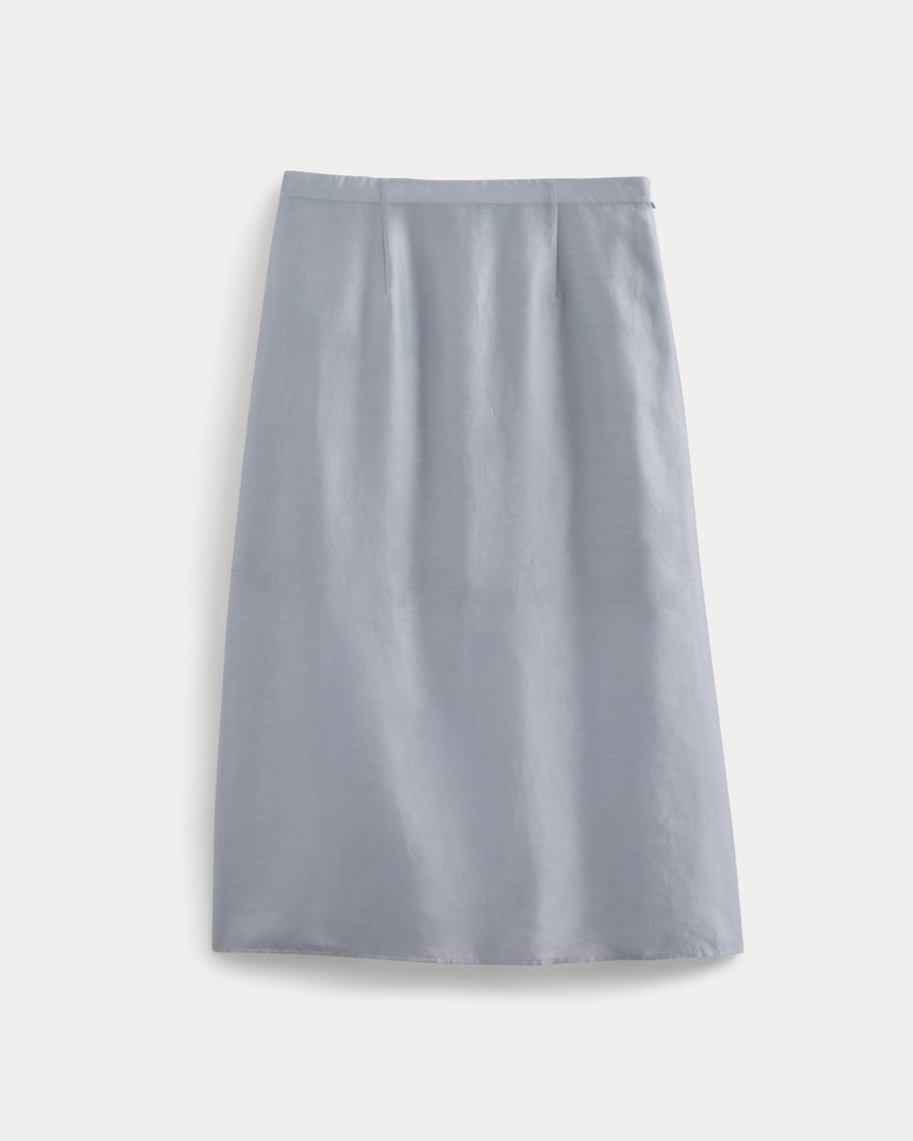 Midi Skirt in Cotton-Silk Organza | Kentucky Blue - Image 2