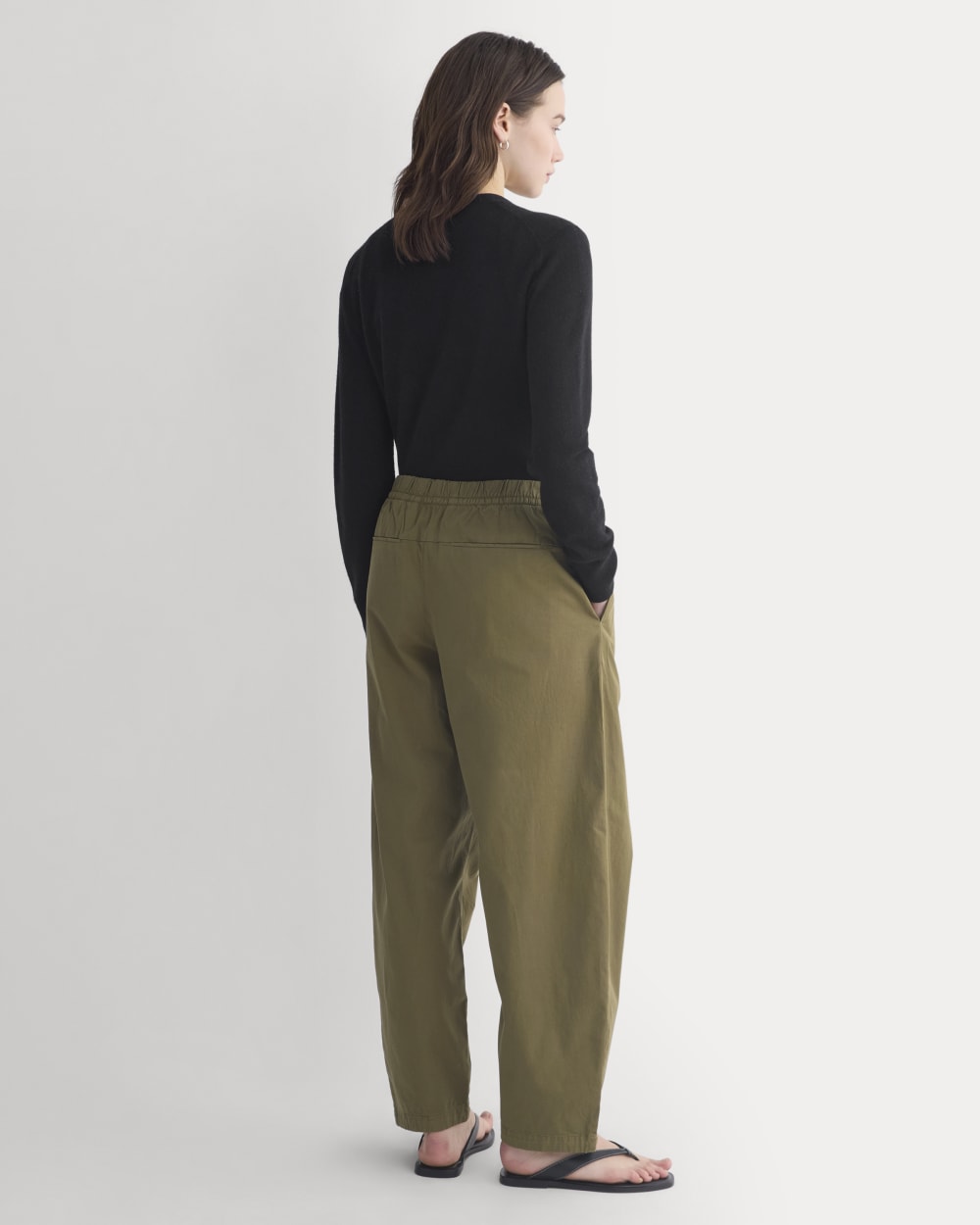 Pull-On Balloon Pant | Olive - Image 5