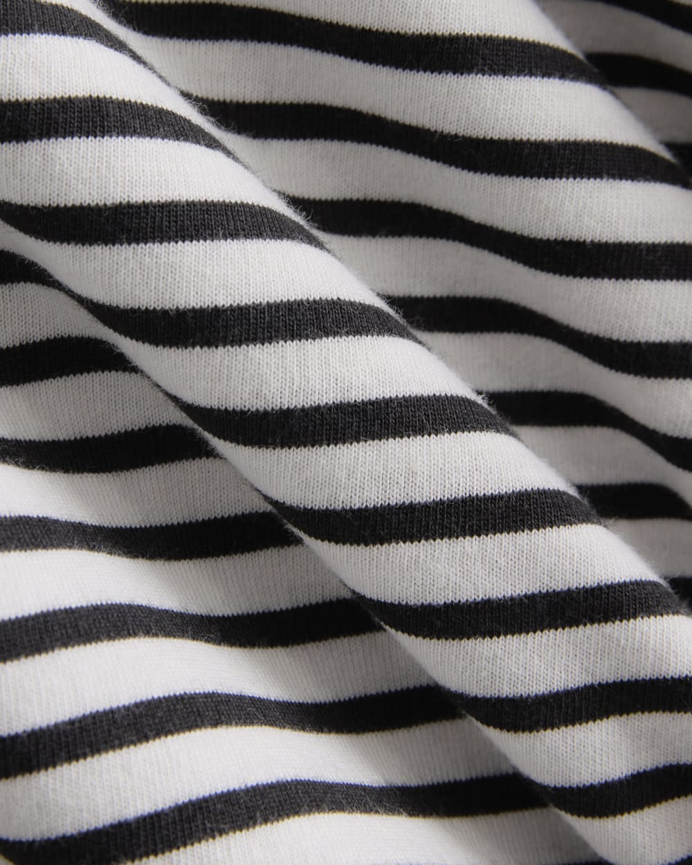 The Slim Crew in Essential Cotton | Bone / Pirate Black Stripe - Image 6