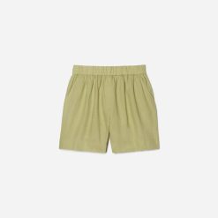 The Linen Boxer Short | Leek