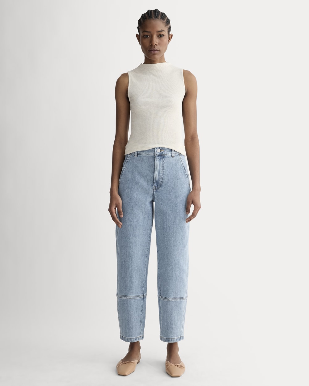 The Utility Barrel Jean | Light Indigo | Regular