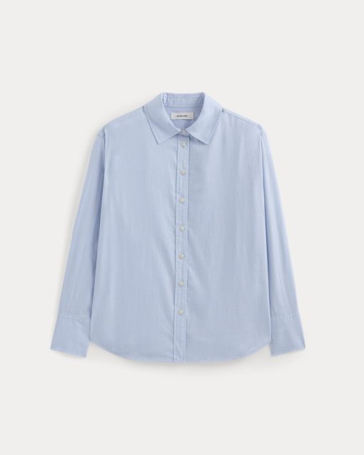 Alternative view of Everyday Shirt in Silky Cotton | Light Blue
