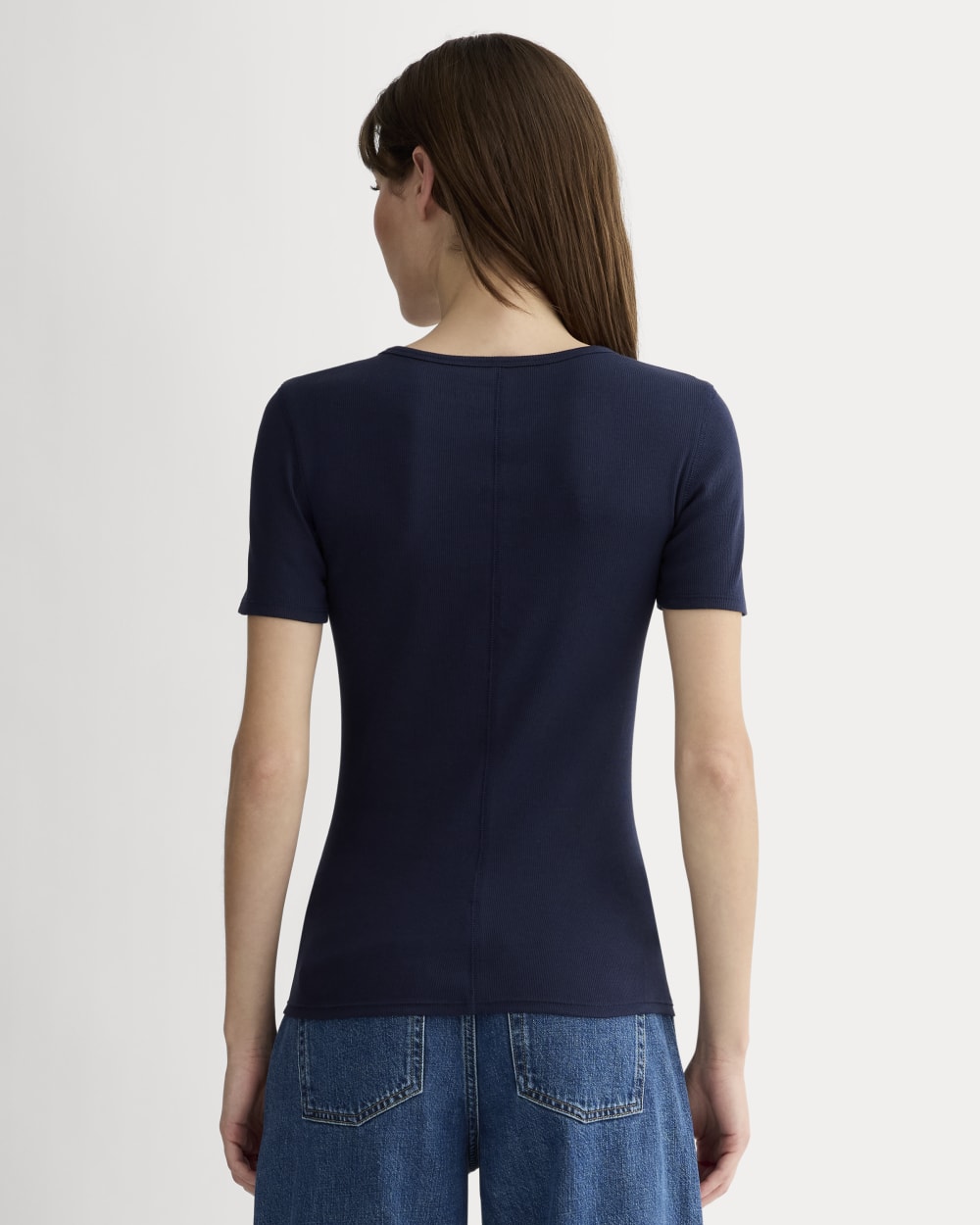 The Luxe Rib Crew | Navy - Image 4
