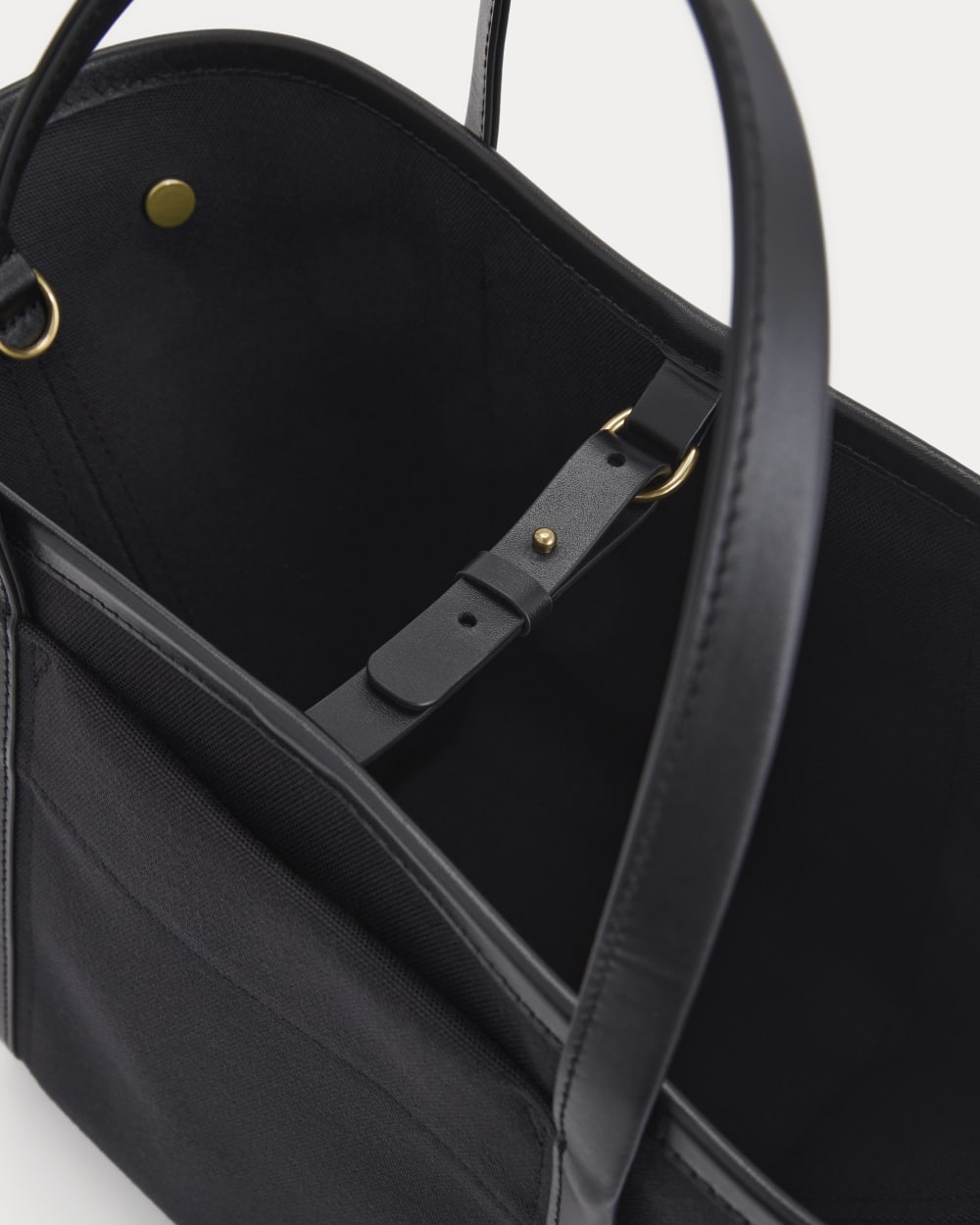 Canvas Mini Lug Tote | Black - Image 3