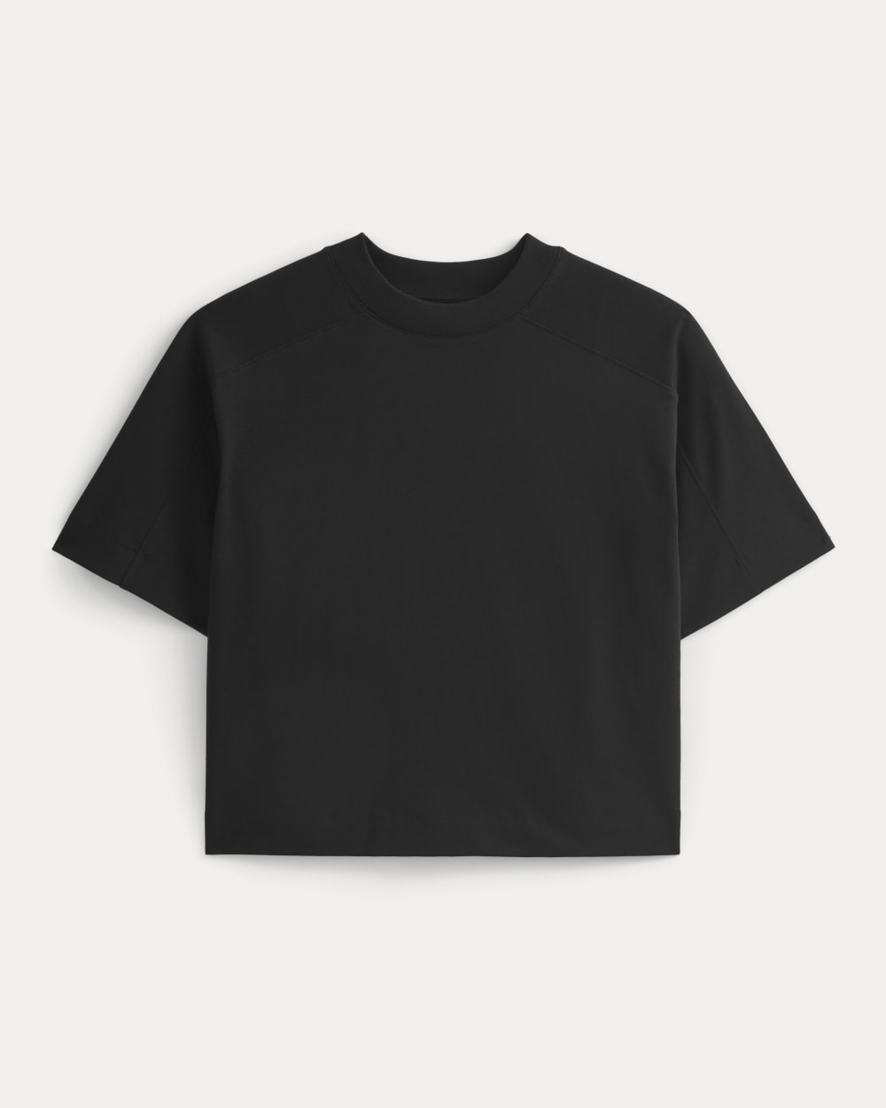 Oversized Seamed Tee | Black - Image 2