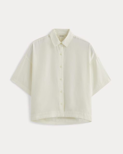 Alternative view of The Short-Sleeve Square Shirt in Butterlite | Bone