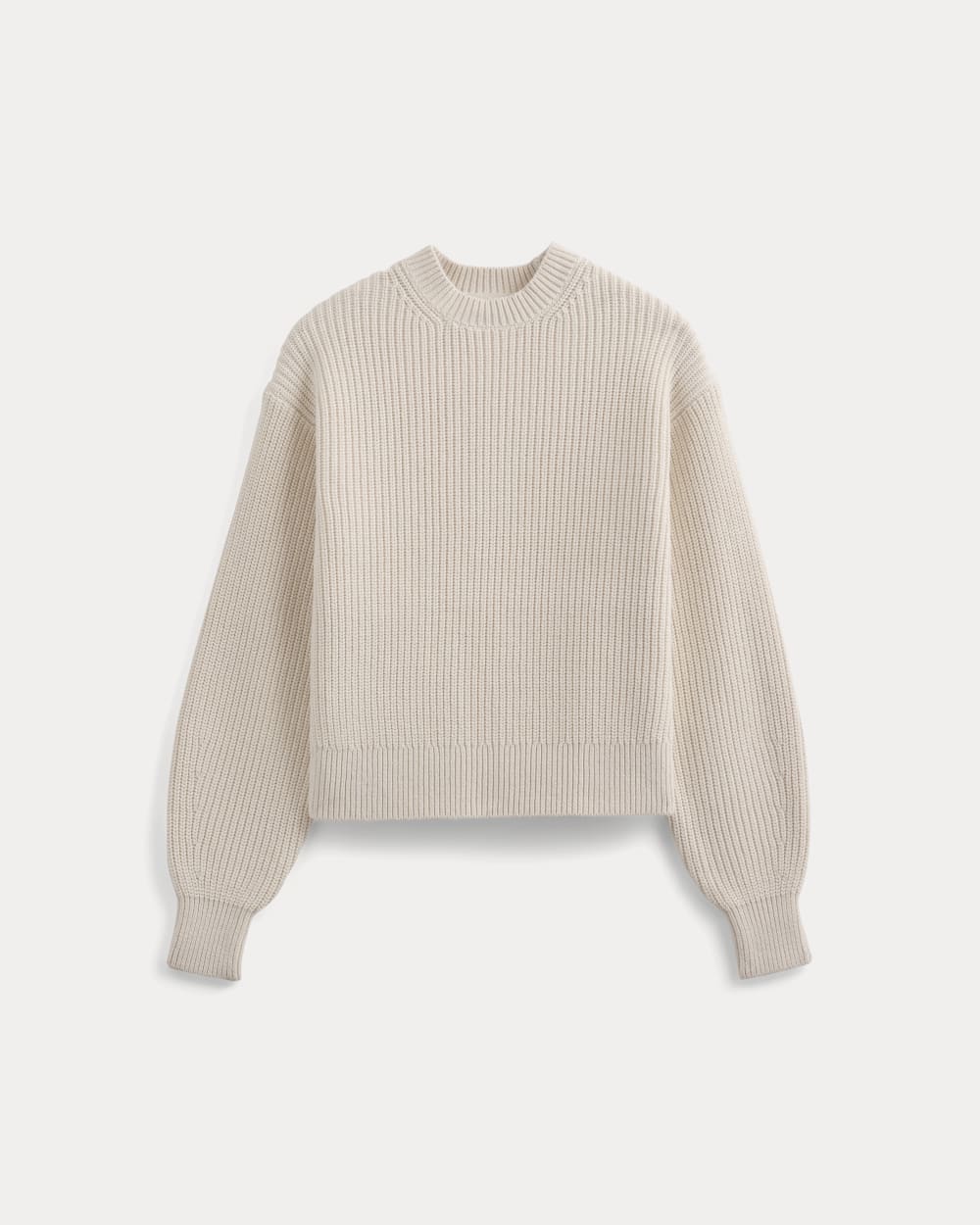 Cropped Ribbed Crew in Everyday Cotton | Canvas - Image 2