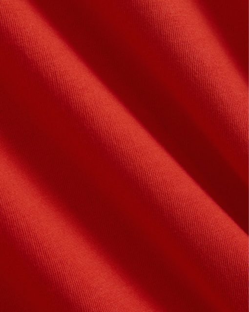 Alternative view of The Box-Cut Tee in Essential Cotton | Fiery Red | No Pocket