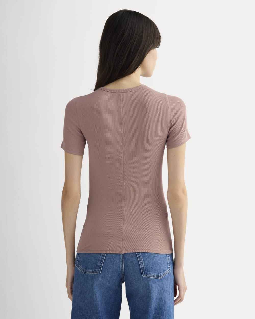The Luxe Rib Crew | Rose Dusk - Image 4