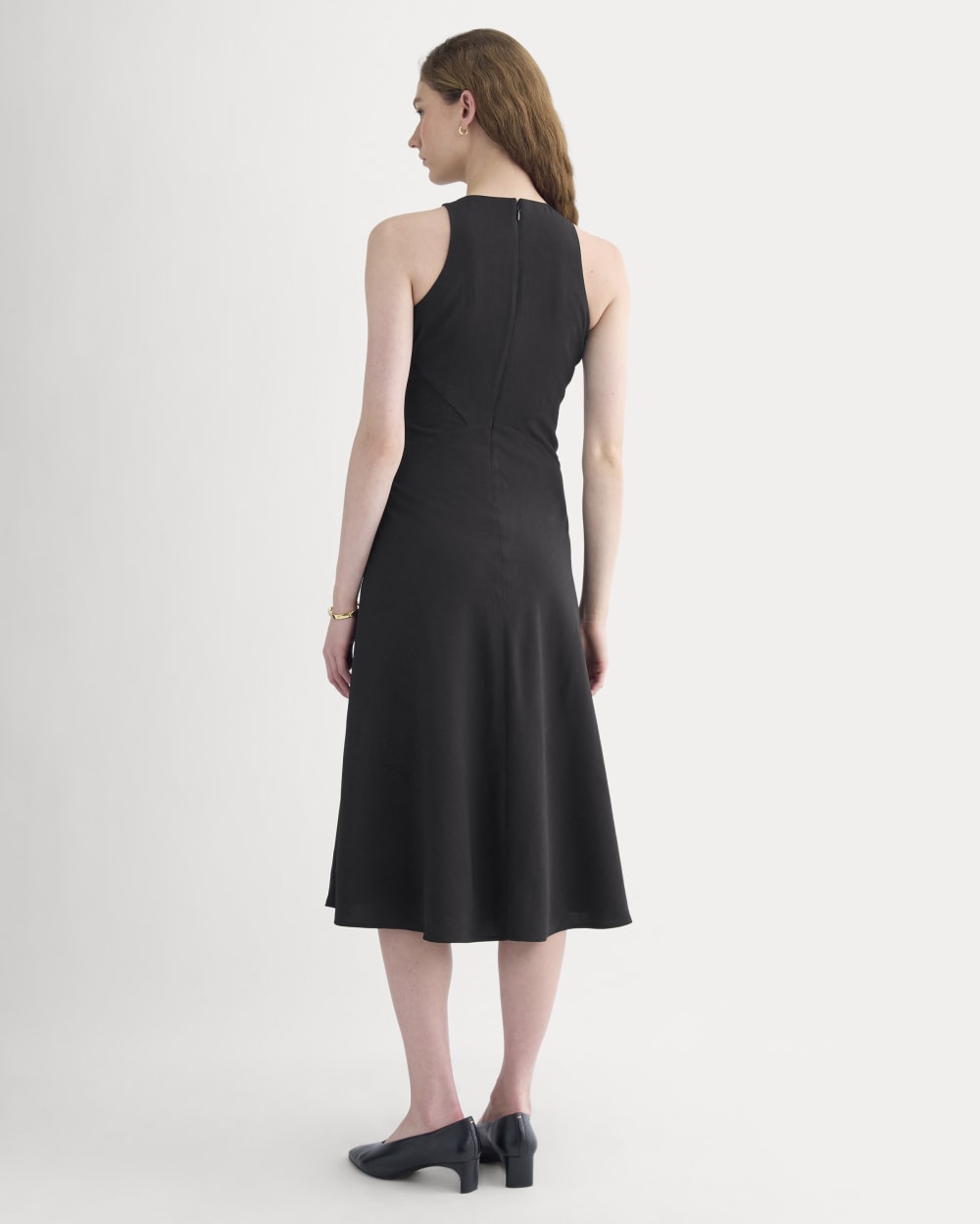 Sleeveless Seamed Dress | Black - Image 4