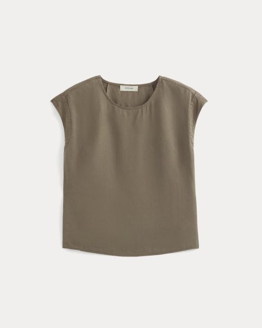 Alternative view of The Muscle Top in Butterlite | Deep Taupe