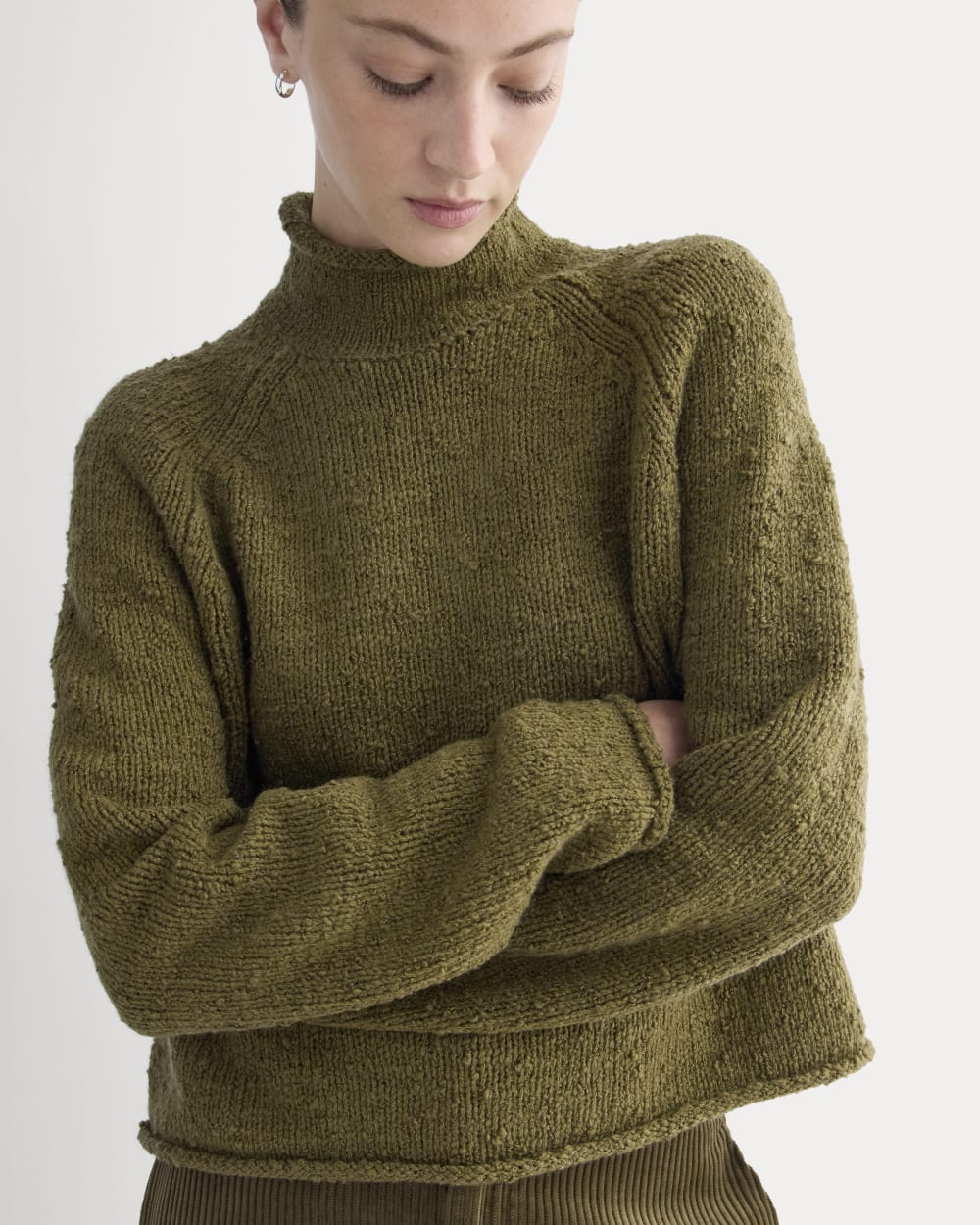 Rollneck Sweater | Olive - Image 4