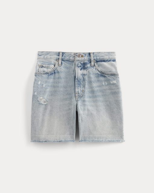 Alternative view of The Cheeky Jean Short | Light Indigo