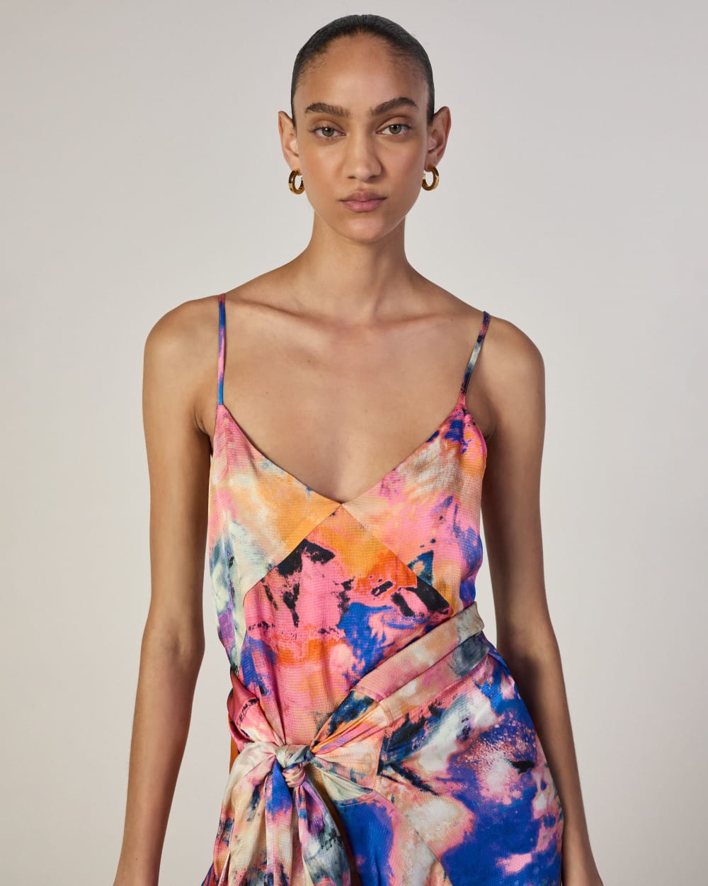 The Everlane x Marques' Almeida Satin Tie-Dye Shirt | Multi Tie-Dye - Image 7