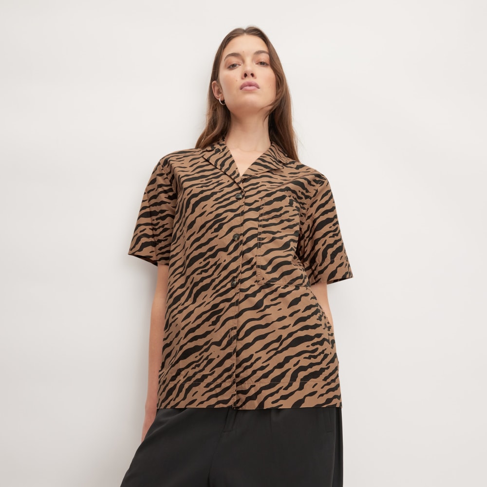 The Poplin Shirt | Tiger Stripe Toasted Coconut - Image 5