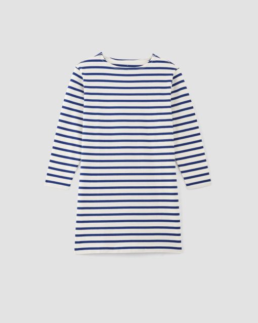 Alternative view of The Mariner Dress | Bone / Mazarine Blue