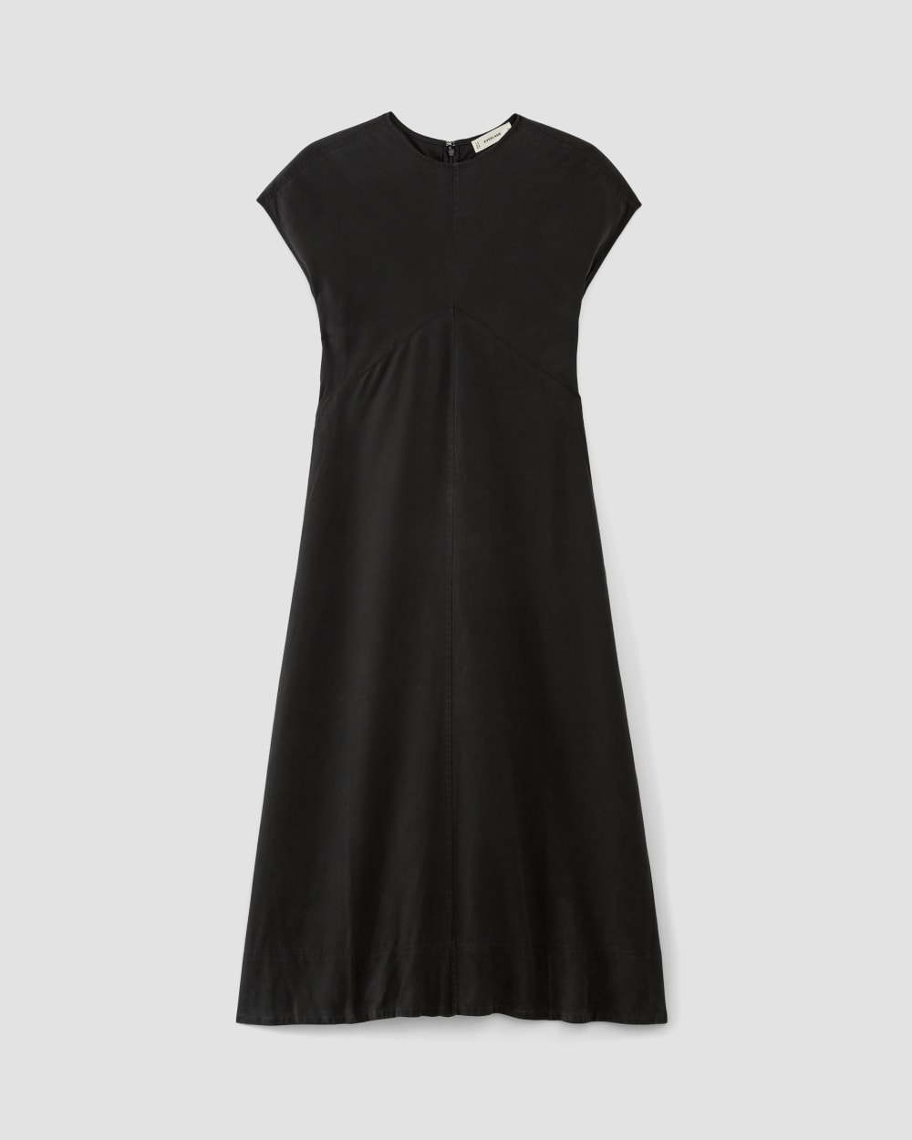 The TENCEL™ Short-Sleeve Midi Dress | Black - Image 2
