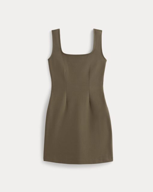 Alternative view of The Dream Square-Neck Dress | Deep Taupe