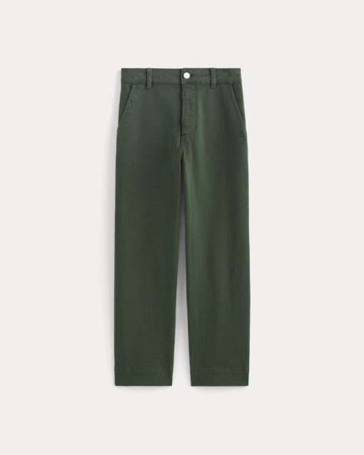 Alternative view of The Utility Straight-Leg Pant | Dark Forest | 28.5 Inseam