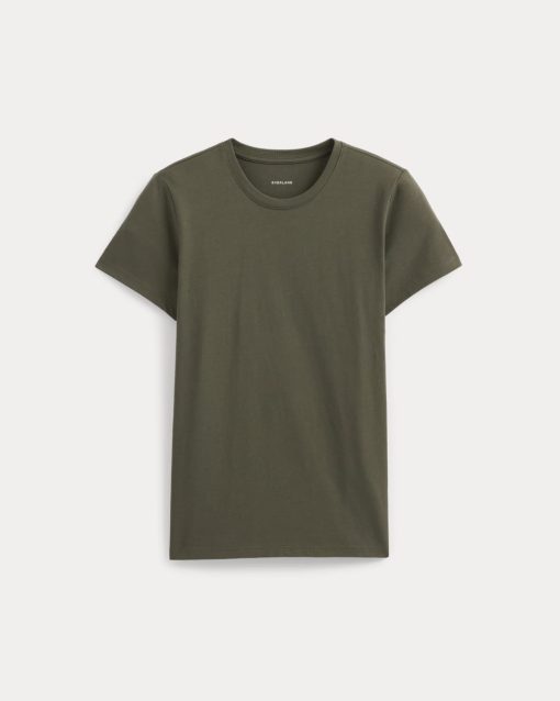 Alternative view of The Slim Crew in Essential Cotton | Olive Night