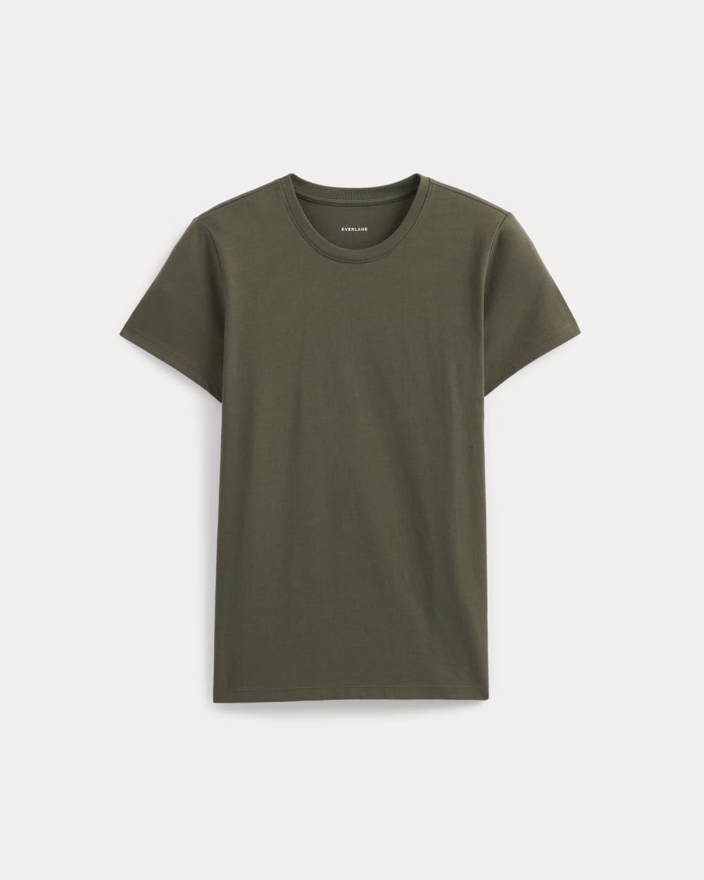 The Slim Crew in Essential Cotton | Olive Night - Image 2