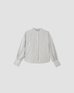 Alternative view of The Oversized Raglan Shirt | Bone/Navy