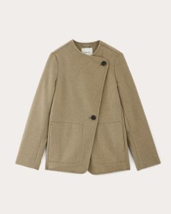 Alternative view of The October Coat | Dark Heathered Camel