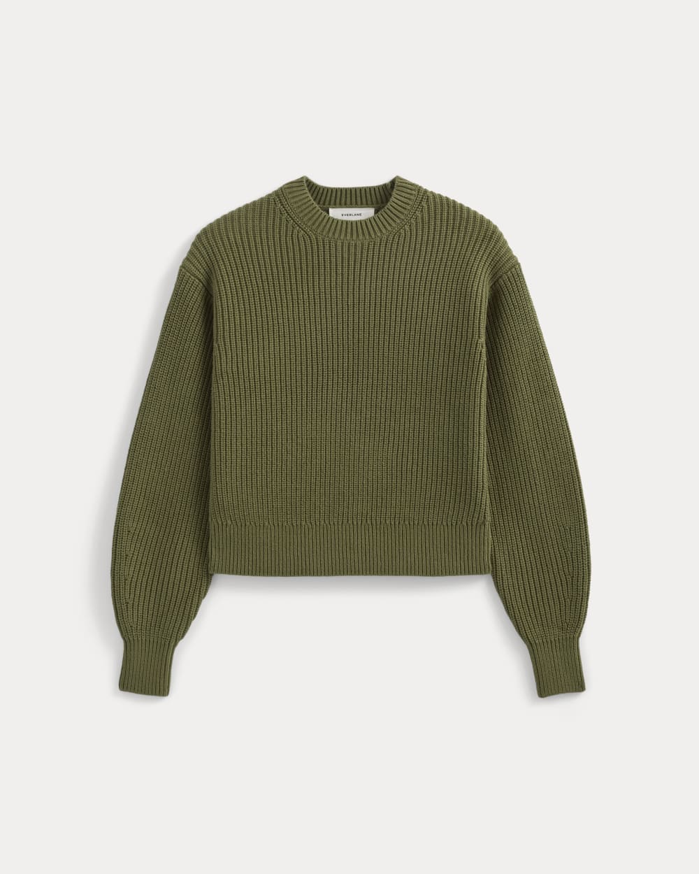 Cropped Ribbed Crew in Everyday Cotton | Mayfly - Image 2
