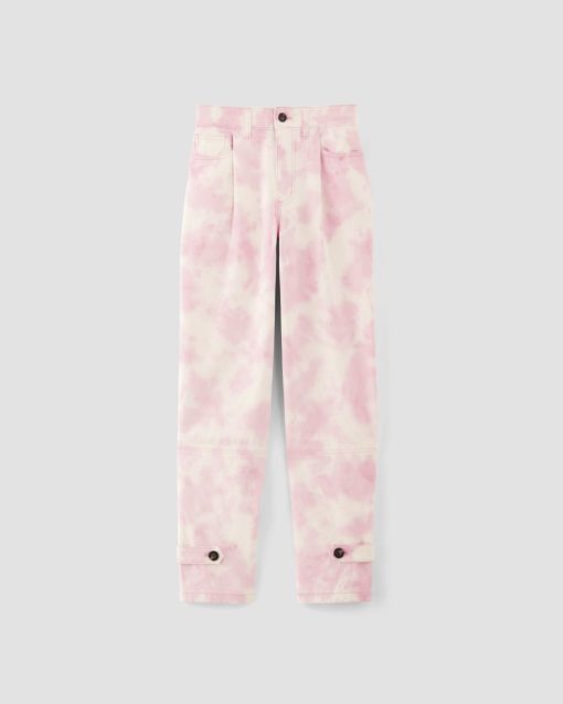 Alternative view of The Everlane x Marques' Almeida Canvas Oversized Barrel Pant | Pink Tie-Dye