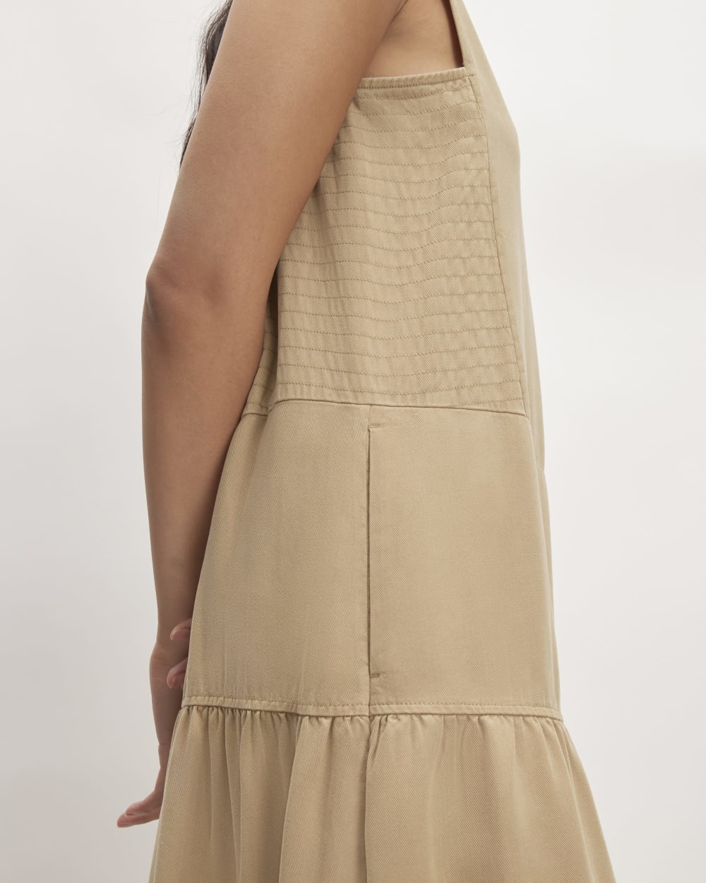 The TENCEL™ V-Neck Dress | Cornstalk - Image 3