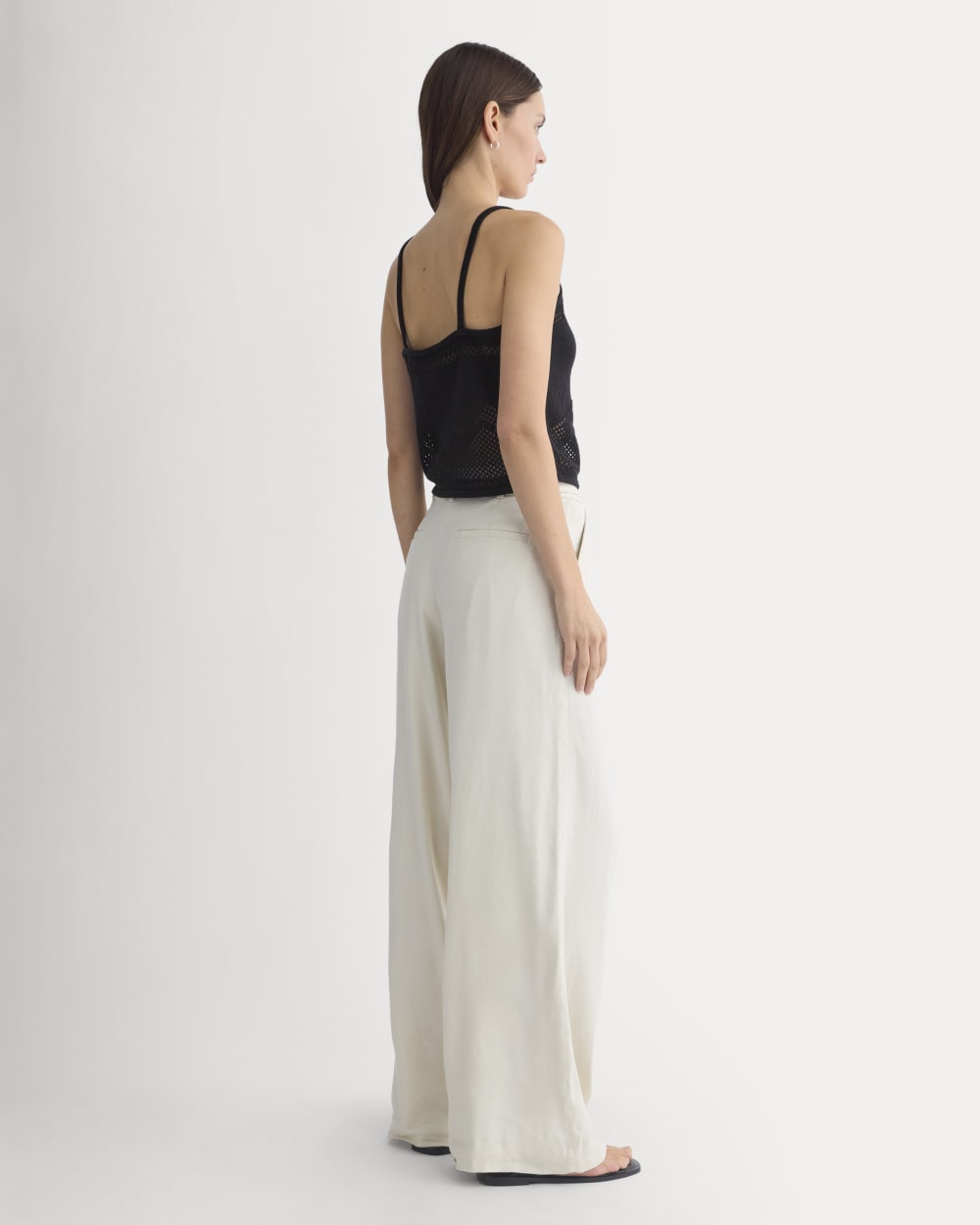 Lace-Knit Cami | Black - Image 5