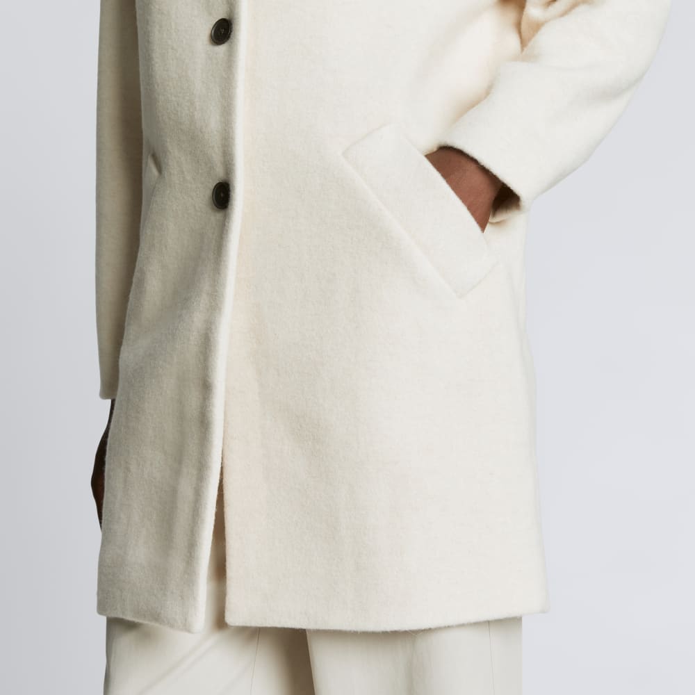 The Italian ReWool® Cocoon Coat | Cream - Image 7