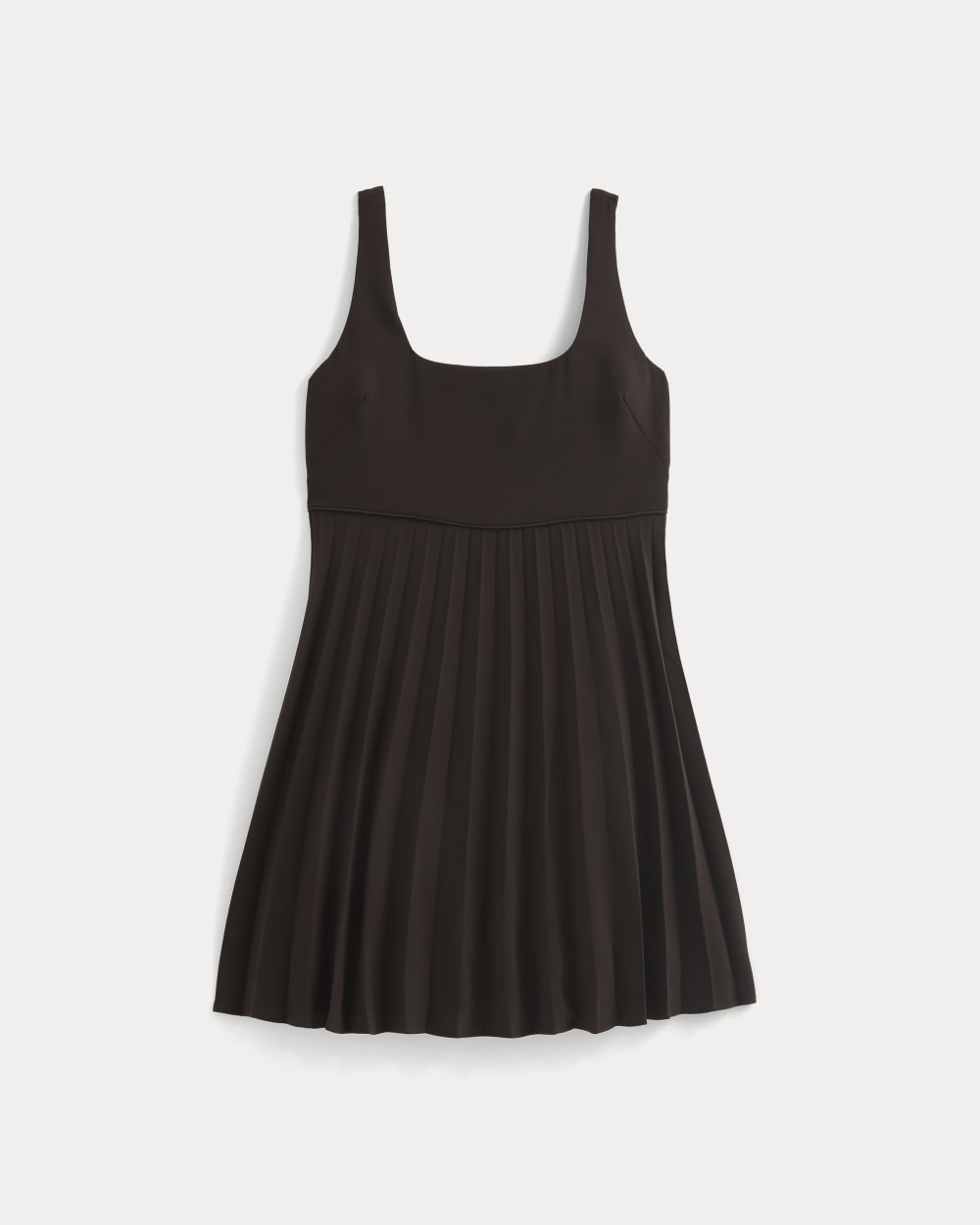 Drapey Crepe Mini Dress | Dark Chocolate - Image 2