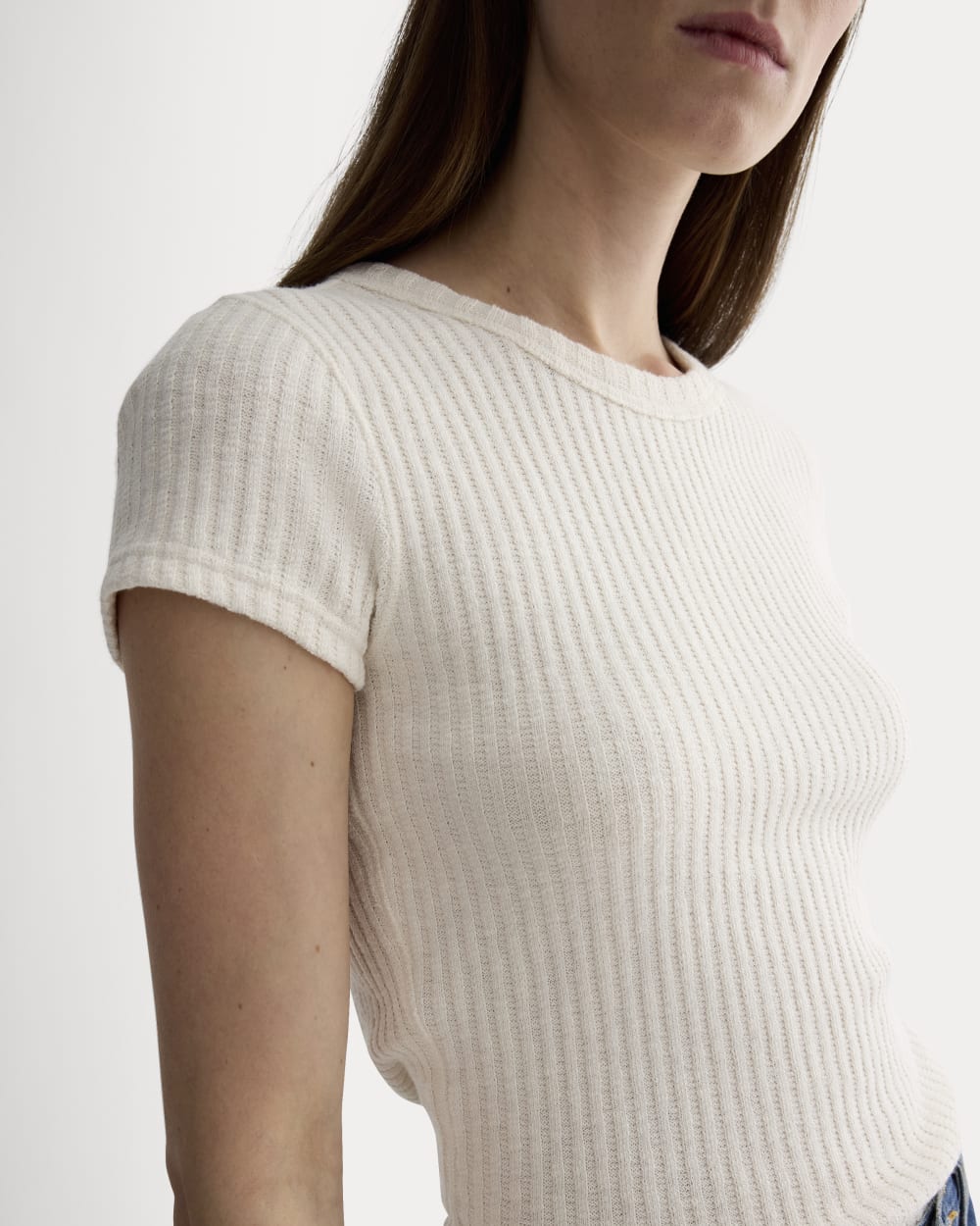 The Cozy Rib Tee | Bone - Image 4