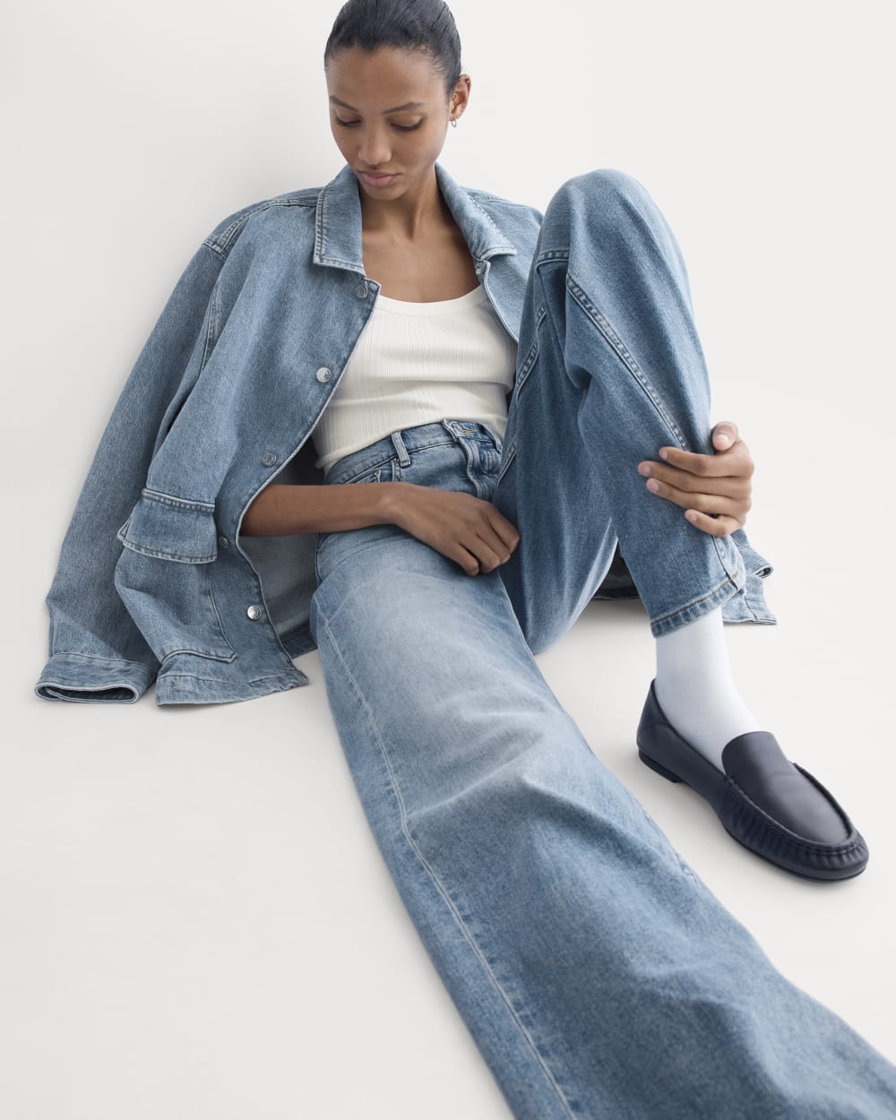 The Column Jean | Vintage Light Indigo | 33 Inseam - Image 4