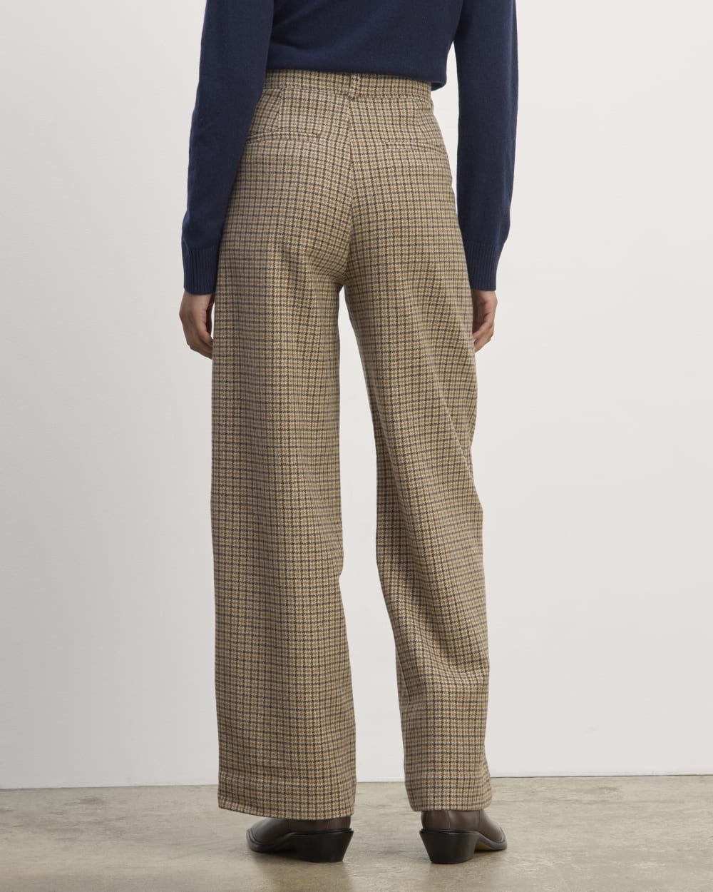 The Draper Pant in Wool | Camel Houndstooth - Image 6