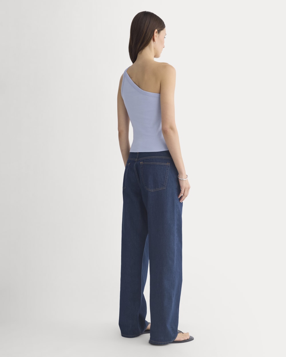 RetroSoft Cotton One-Shoulder Tank | Aleutian - Image 5