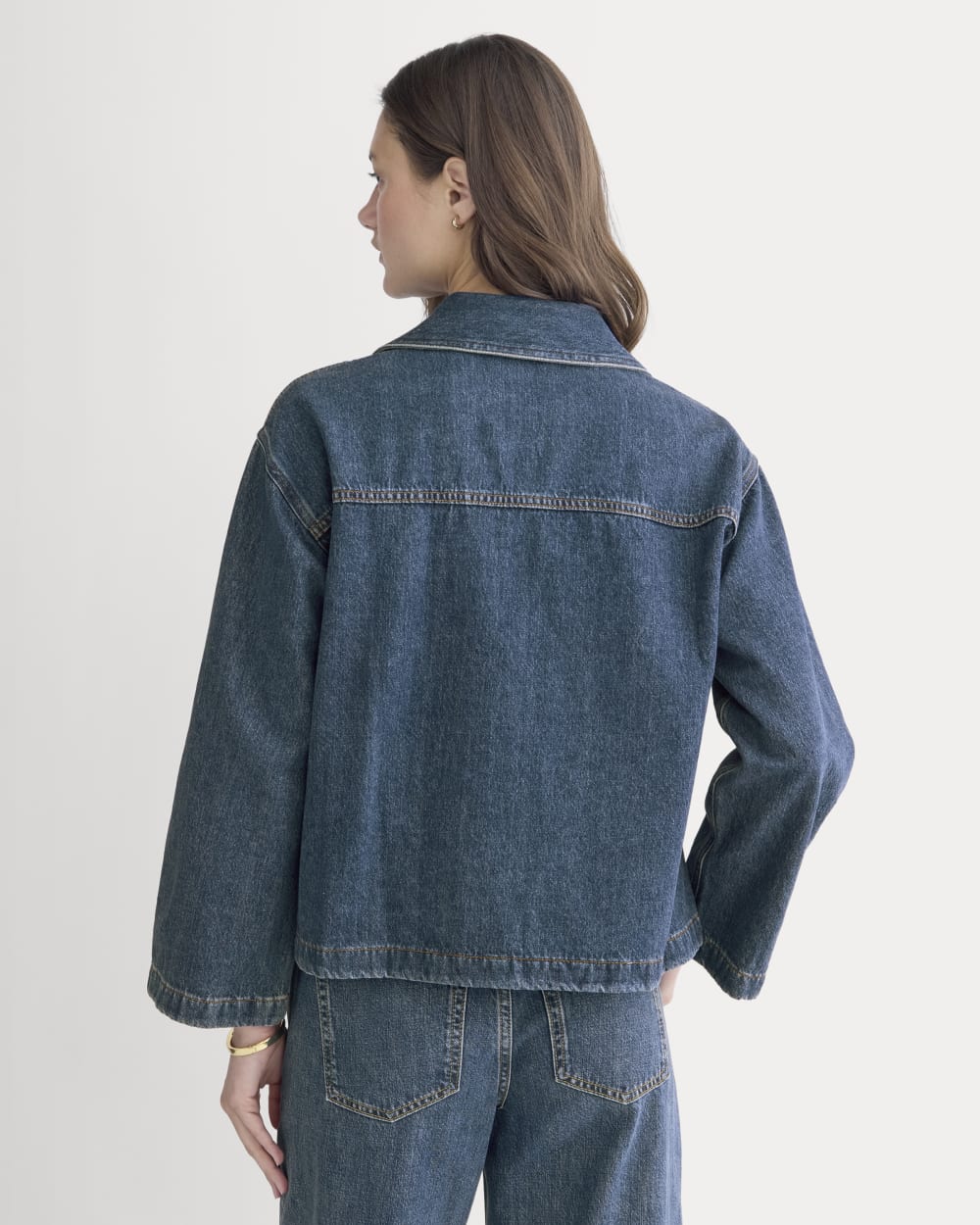 The Cropped Denim Tunic | Tungsten Blue Stone - Image 5