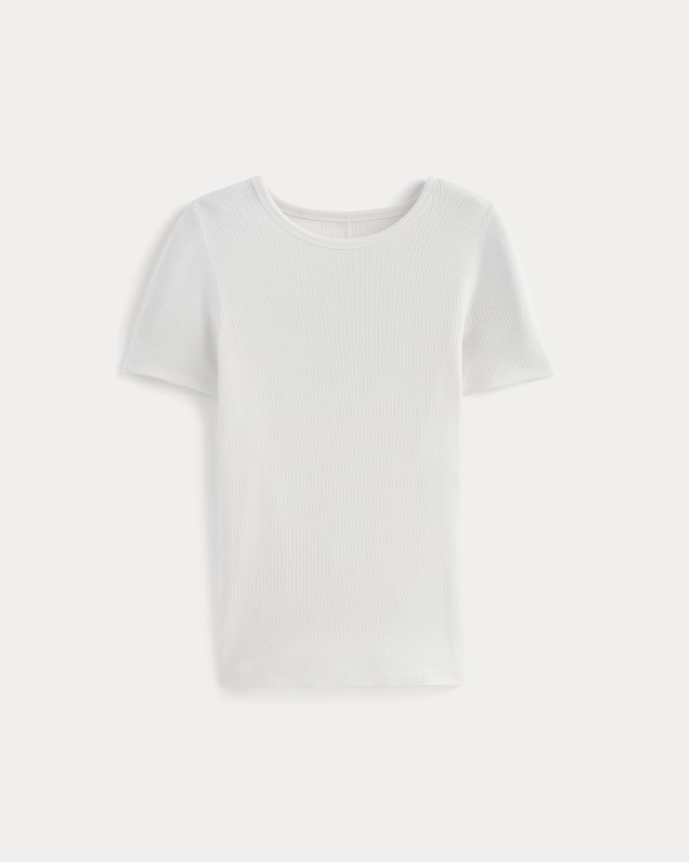 The Luxe Rib Crew | White - Image 2