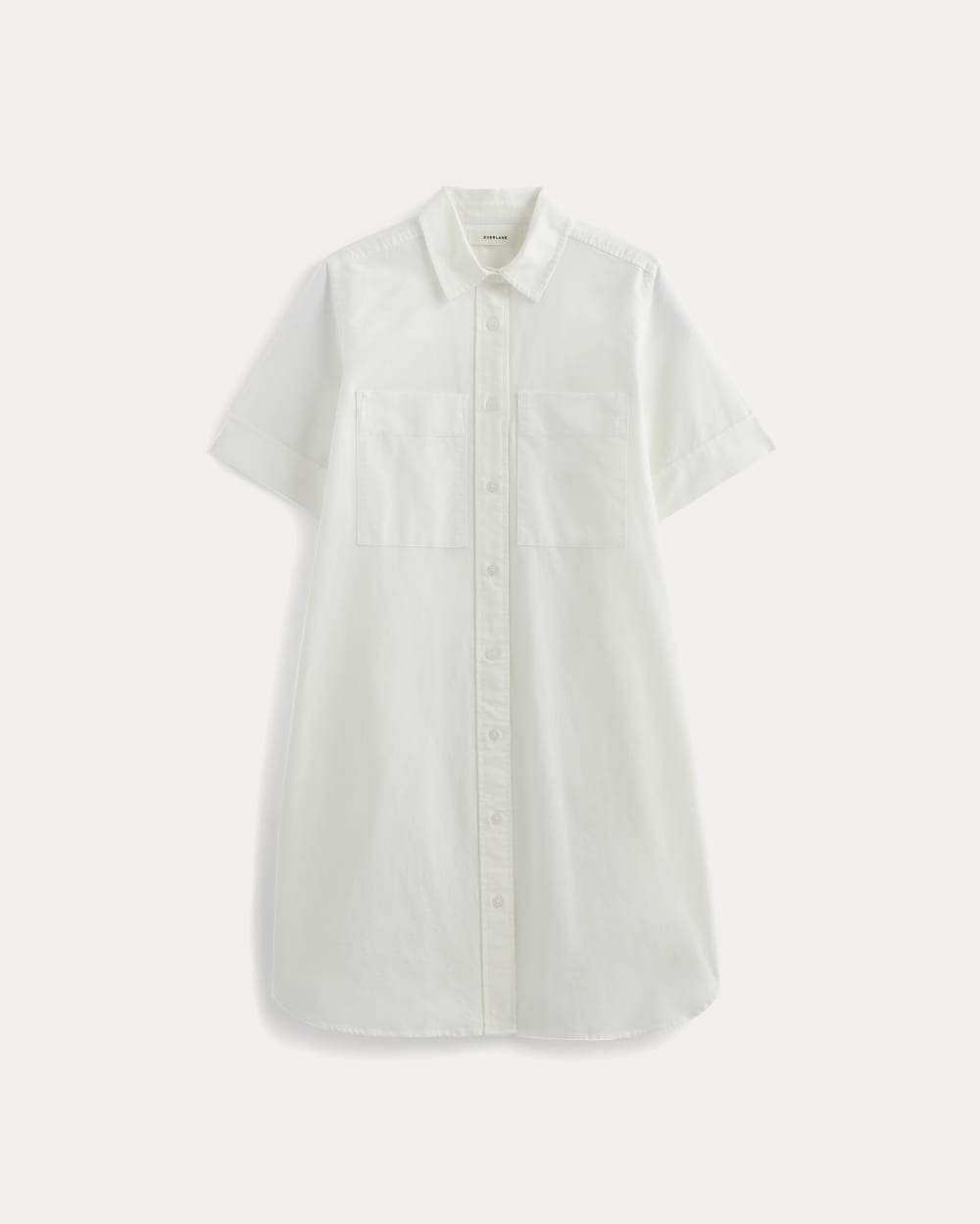The Oxford Short-Sleeve Shirt Dress | White - Image 2