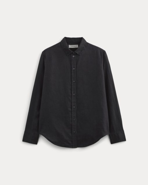 Alternative view of The Must-Have Shirt in Linen | Black