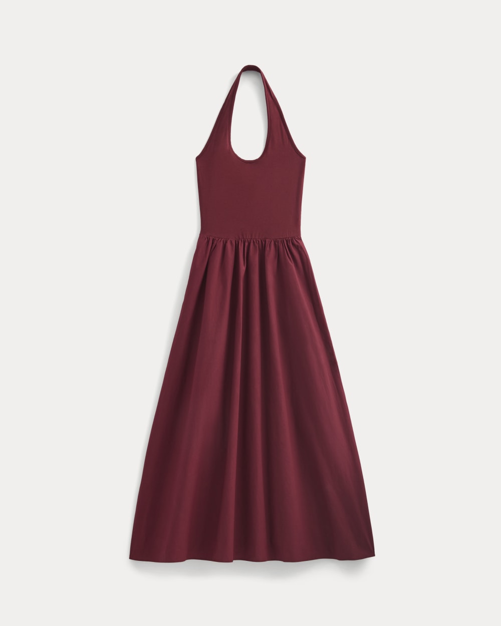 Halter Dress in Ultrasoft Cotton | Pomegranate - Image 2