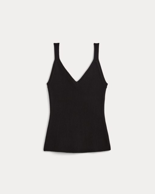 Alternative view of The Fine Knit Cami | Black