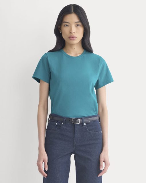 The Slim Crew in Essential Cotton | Everglade